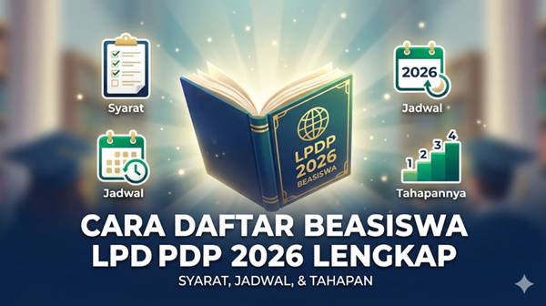 Cara Daftar Beasiswa LPDP 2026 Lengkap, Ini Syarat, Jadwal, dan Tahapannya