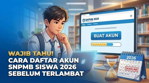 Wajib Tahu! Cara Daftar Akun SNPMB Siswa 2026 Sebelum Terlambat